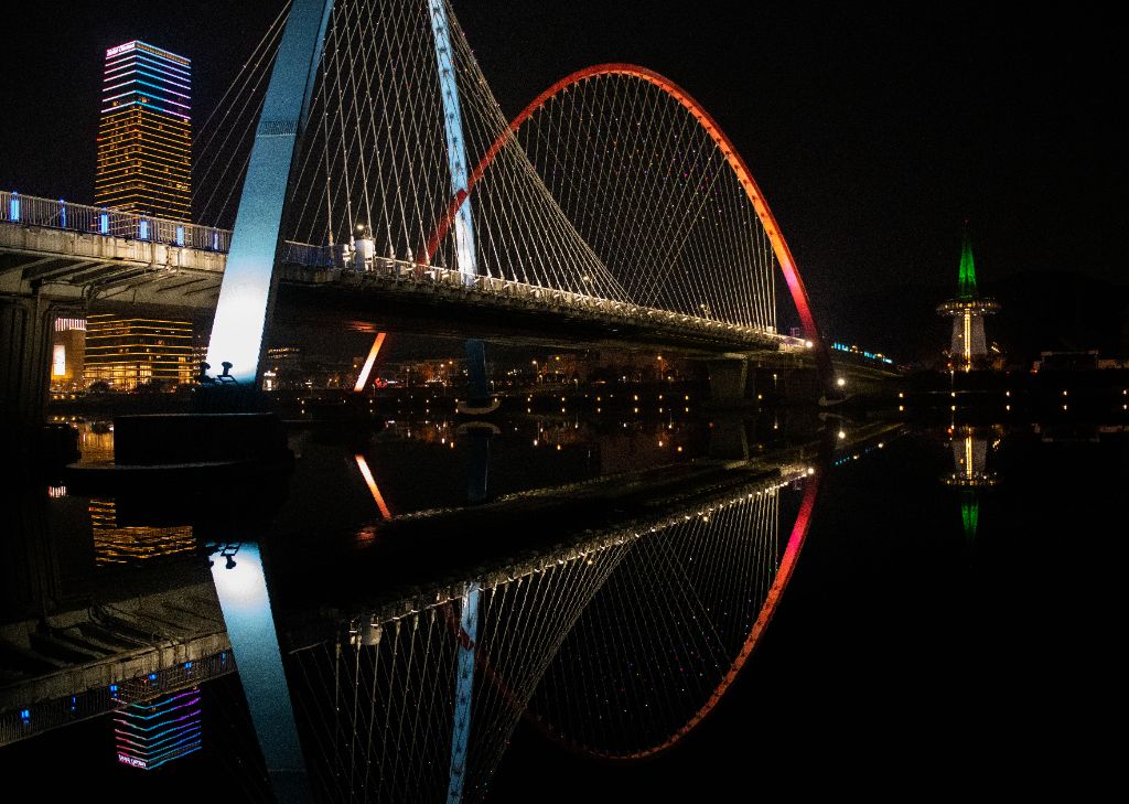 Expo Bridge by night